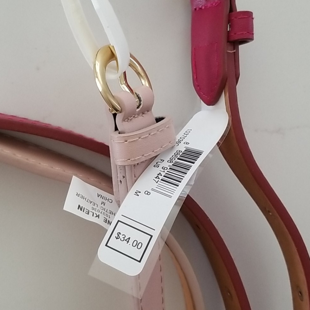 🍓🍑2 PC Berry & Blush Leather Belts - Picture 4 of 6